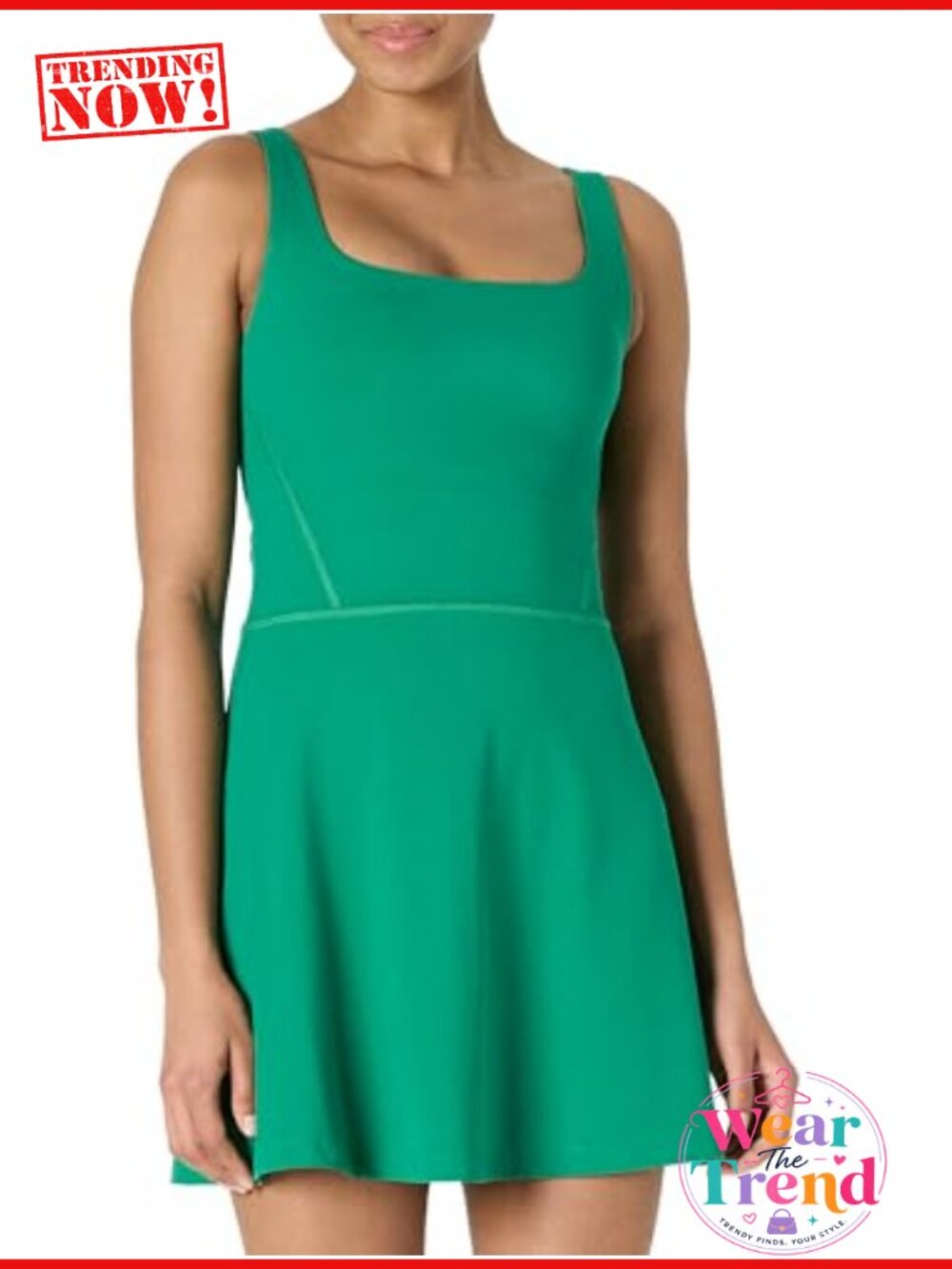 Women's FormFlex Buttery Soft Tennis Dress Built-in Shorts Sleeveless